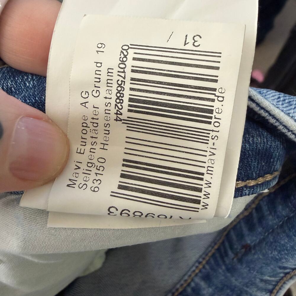 Mavi Jeans Co. Anthropologie Niki High-Rise Straight Crop Distressed Jeans - Picture 9 of 10